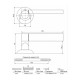 Ручка дверная Code Deco H-14092-A-NIS/CR (шлифованный никель/хром)