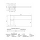 Ручка дверная Code Deco H-22050-A-NIS/CR (шлифованный никель/хром)