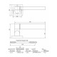 Ручка дверная Code Deco H-22092-A-NIS/CR (шлифованный никель/хром)