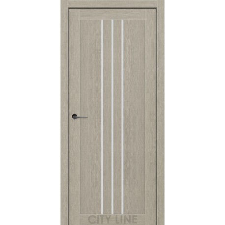 Двері Rocky City Line Express котон беж зі склом (сатин матовий)