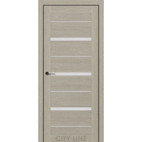 Двери Denver City Line Express котон беж со стеклом (сатин матовый)