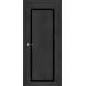 Двери Asmara StilDoors бетон антрацит со стеклом (черное)