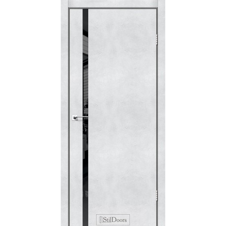 Двери Loft Glass StilDoors светлый бетон глухое