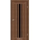 Двери Arizona StilDoors орех золотой со стеклом (черное)