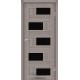 Двери Nepal StilDoors трюфель со стеклом (черное)