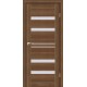 Двері Cuba StilDoors золотий горіх зі склом (сатин матовий)
