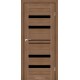 Двері Cuba StilDoors італійський горіх зі склом (чорне)