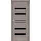Двері Cuba StilDoors трюфель зі склом (чорне)