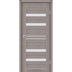 Двери Cuba StilDoors трюфель со стеклом (сатин матовый)