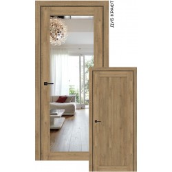 Двері Vermont StilDoors дуб крафт глухе + дзеркало