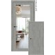Двери Vermont StilDoors дуб платина глухое + зеркало