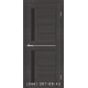 Двері Cortex Deco 01 дуб Wenge зі склом (чорне)