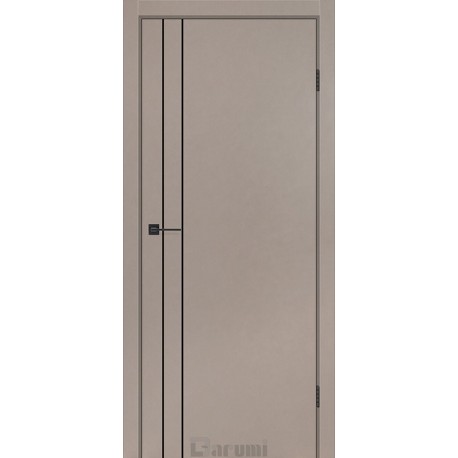 Двери Plato Line TPL-05 Darumi серый краст глухое + молдинг