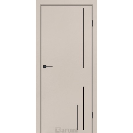 Двери Plato Line TPL-06 Darumi дымчатый краст глухое + молдинг