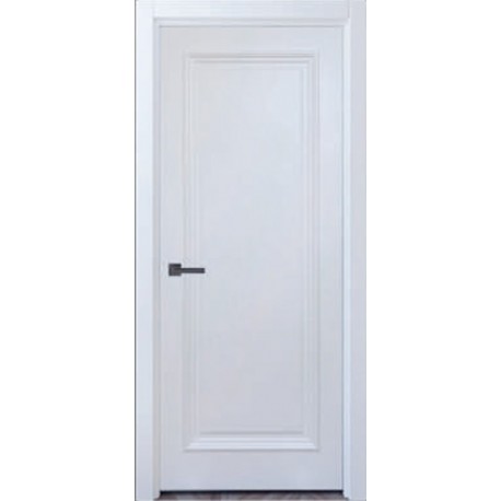 Двері міжкімнатні Київ 1 білі з фігурним багетом
