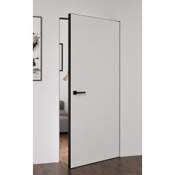 Приховані двері Alum Grand + чорний/білий алюмінієвий торець