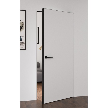 Приховані двері Alum Grand + чорний/білий алюмінієвий торець