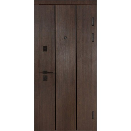 Вхідні двері Вертикаль (Комфорт) Redfort дуб портовий / білий супермат