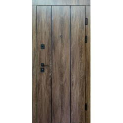 Вхідні двері Вертикаль (Комфорт) Redfort дуб портовий / білий супермат