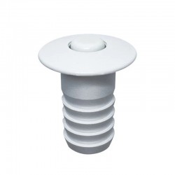 Скрытый магнитный стопор Антей белый для межкомнатных дверей