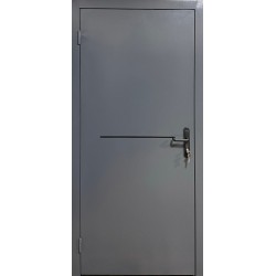 Вхідні двері Еко Техно (з молдингом) RAL 7024 Redfort