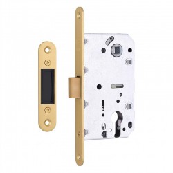 Замок врезной Gavroche GR 85М-ЕС GoldSB (сатиновое золото)
