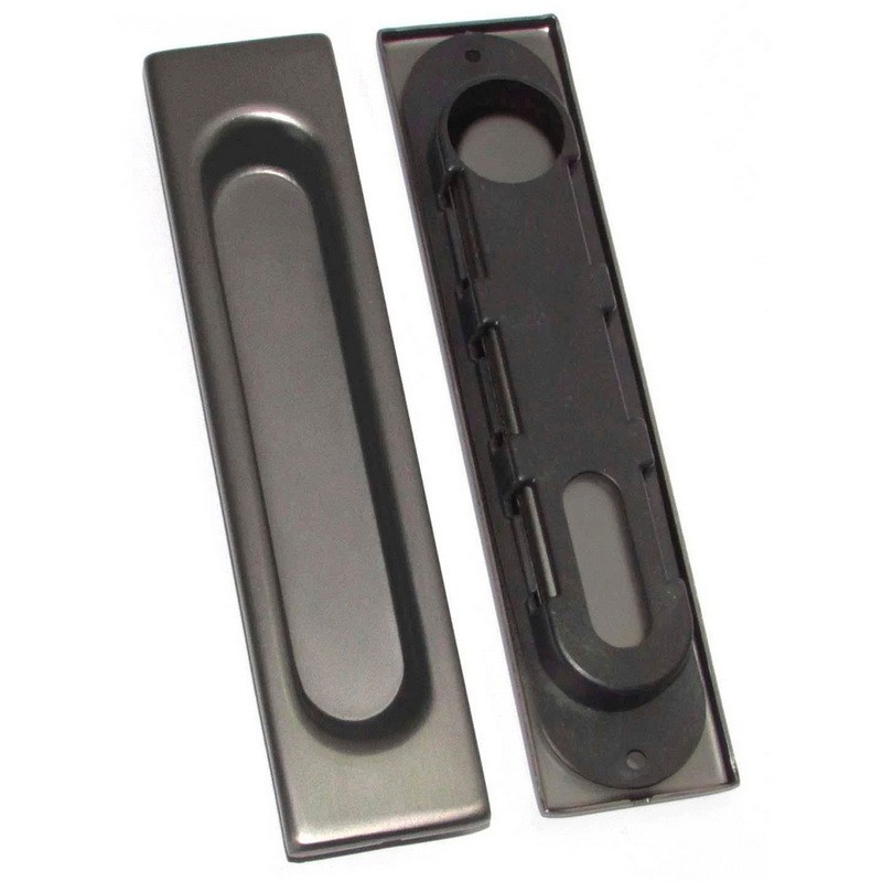 Ручки для розсувних дверей без замка I-077 MBN (графіт)