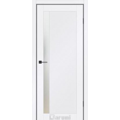 Двері міжкімнатні Stark Darumi білий преміум зі склом (сатин матовий)