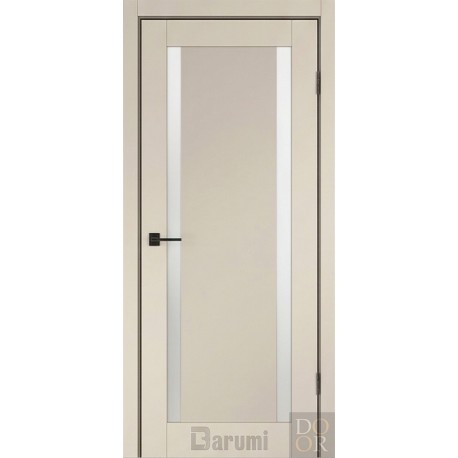 Двері міжкімнатні Esper Darumi сріблястий тауп зі склом (сатин матовий)