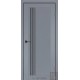 Двері міжкімнатні Edmond Darumi сріблястий блиск глухе + молдинг