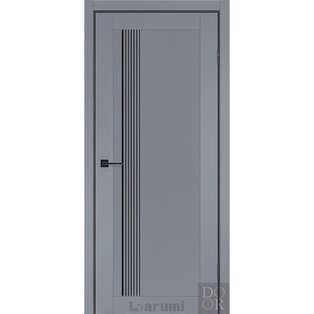 Двері міжкімнатні Edmond Darumi сріблястий блиск глухе + молдинг