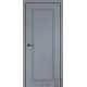 Двері міжкімнатні Nadin Darumi сріблястий блиск глухе + фрезерування