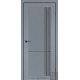 Двері міжкімнатні Helios Darumi сріблястий блиск глухе + фрезерування