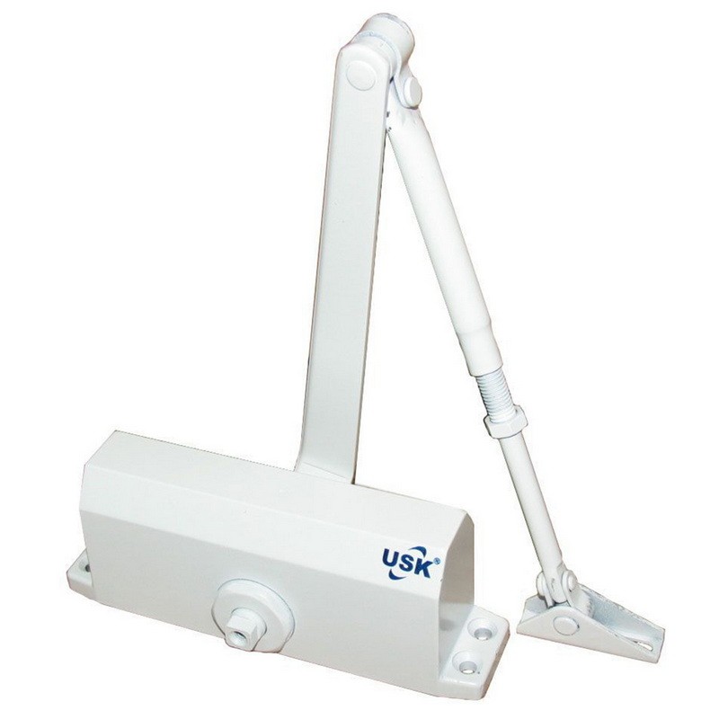 Дотягувач дверний USK 702-60 кг білий