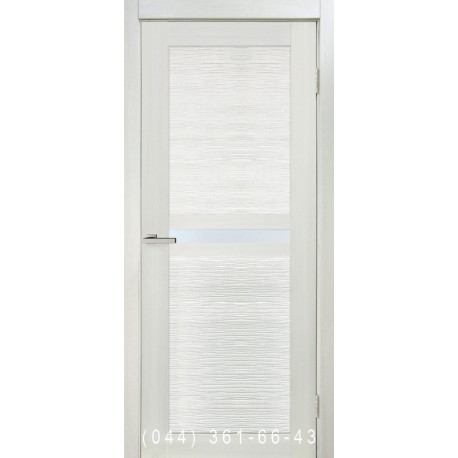 Двері Nova 3D N3 premium white зі склом (сатин матовий)