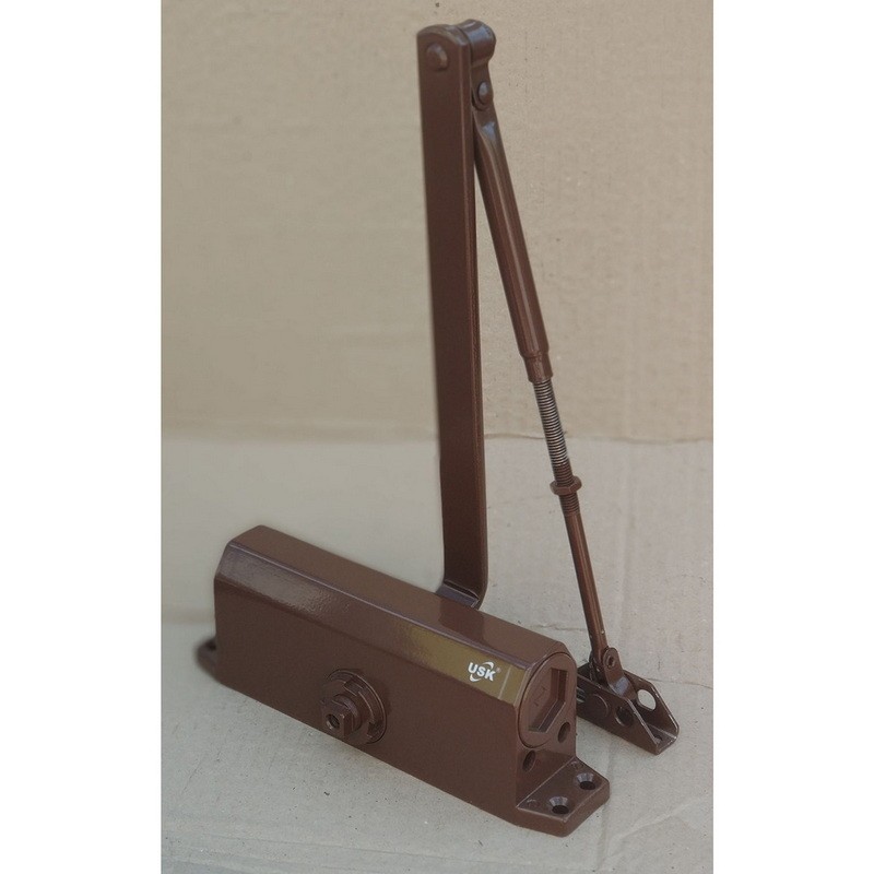 Дотягувач дверний USK 703-80 кг коричневий