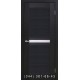 Двері Nova 3D N3 premium dark зі склом (сатин матовий)