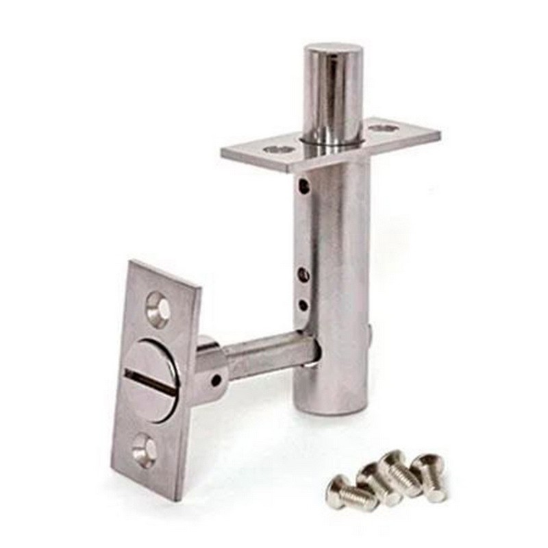 Шпингалет для металлических дверей 360 BN (шлифованный никель)