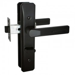 Ручки на планці USK А-50-45 з механізмом 100PVC BLACK (чорний)