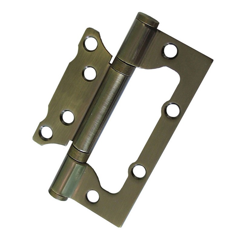 Петлі дверні накладні Fortezi 100*63*2-2BB 33 мм AB (стара бронза)