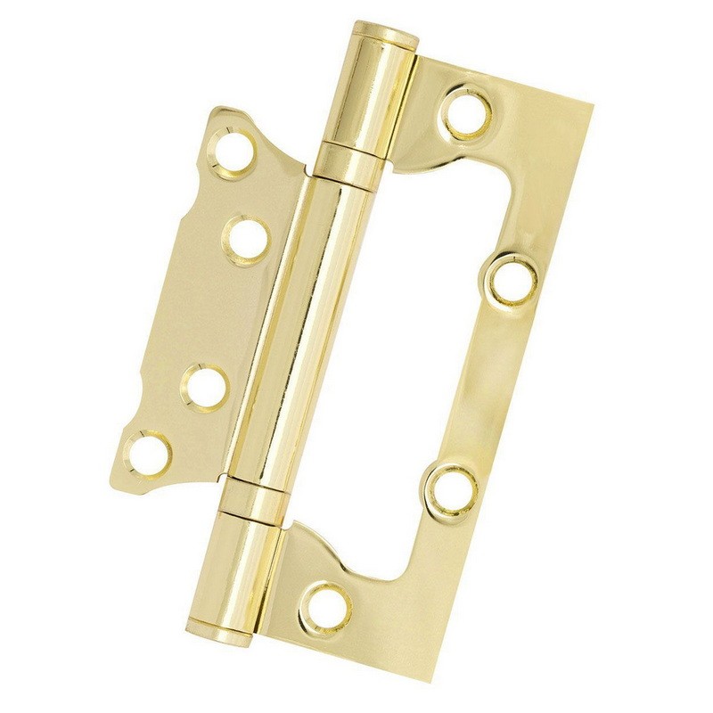 Петлі дверні накладні Fortezi 100*63*2-2BB 33 мм PB (полірована латунь)