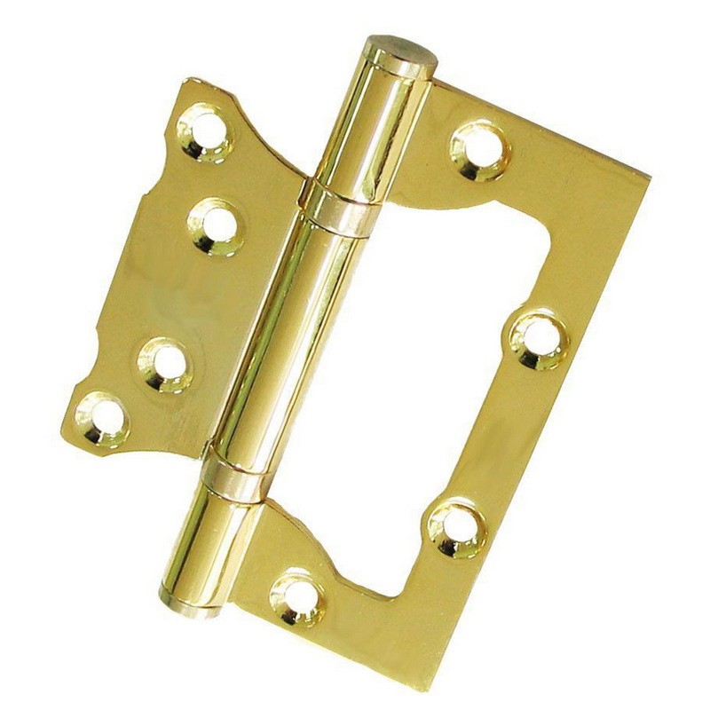 Петлі дверні накладні USK 100*75*2.5-2BB 38 мм PB (полірована латунь)