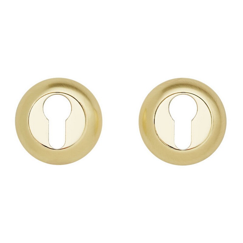 Накладка під циліндр USK A-58 BB/PB (шліфована латунь/полірована латунь)