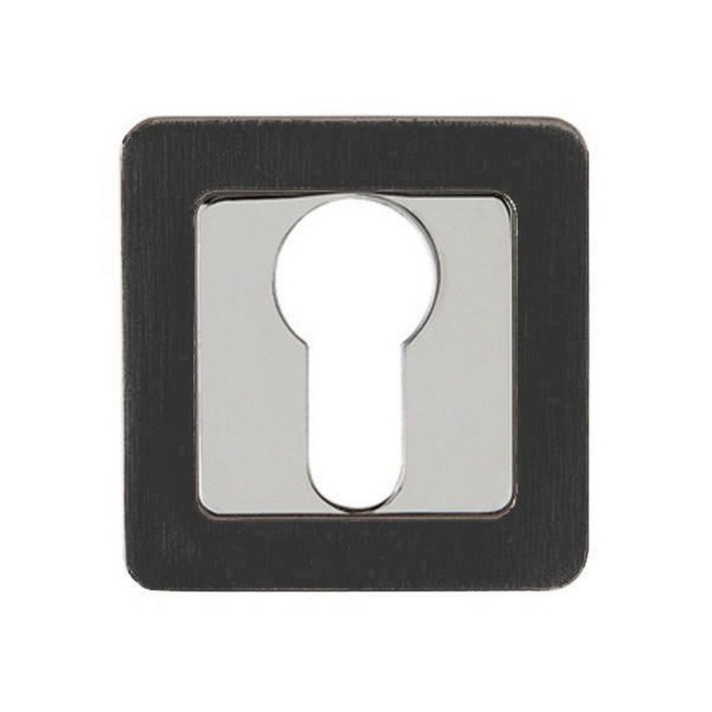 Накладка під циліндр USK Z-70 MBN/NP (графіт/полірований нікель)