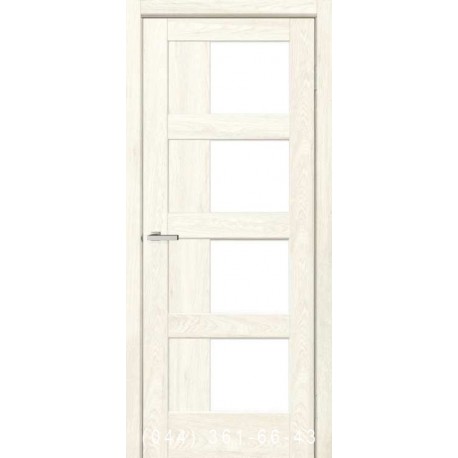Двери Rino 08 дуб Остин со стеклом (сатин матовый)