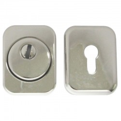 Броненакладка квадратная DP-02 10 мм NP (полированный никель)