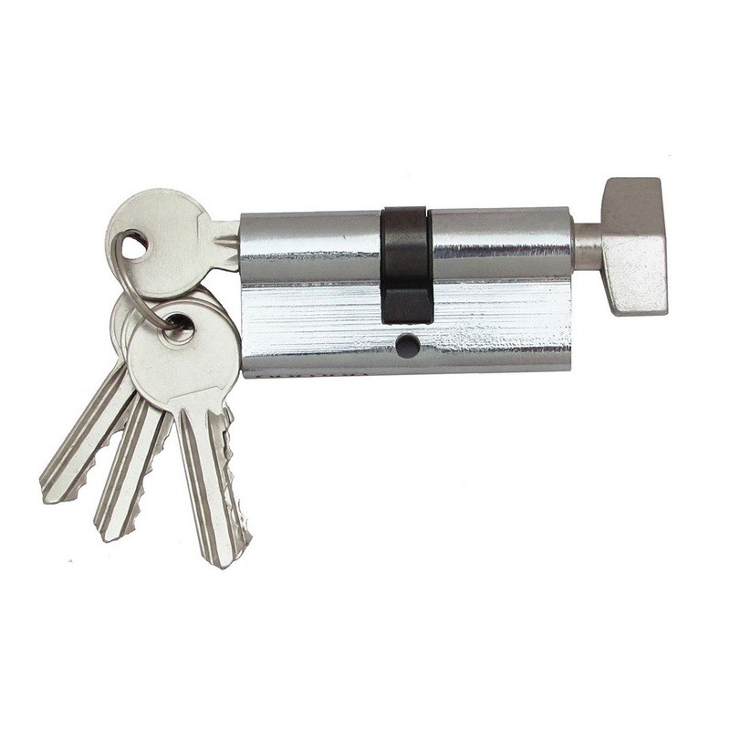 Цилиндр замка Fortezi I-80 (40*40) k/thumb английский ключ CP (полированный хром)