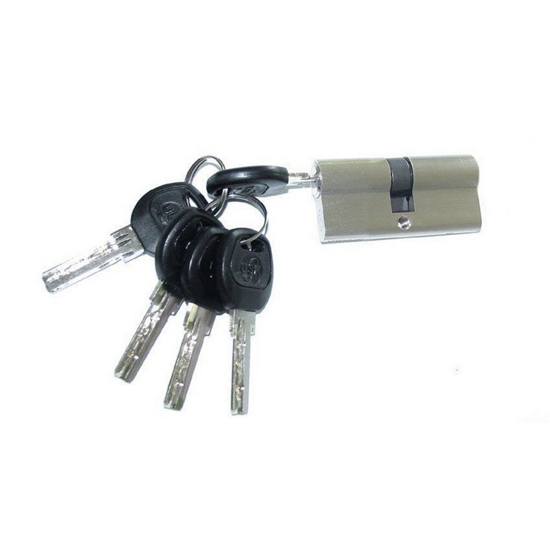 Цилиндр замка USK B-60 (30*30) k/k перфорированый ключ BN (шлифованный никель)