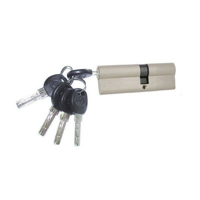 Цилиндр замка USK B-70 (40*30) k/k перфорированый ключ BN (шлифованный никель)