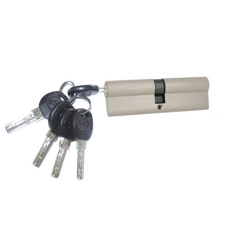 Цилиндр замка USK B-80 (35*45) k/k перфорированый ключ BN (шлифованный никель)